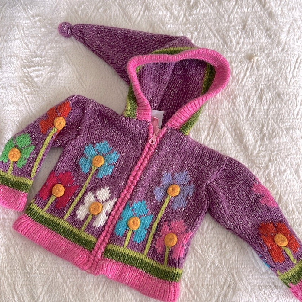 E.C.C. Handmade Floral Girl Sweater